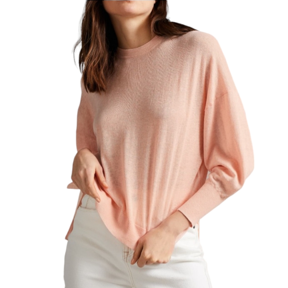 Ted Baker London pink linen blend Nicci sweater 4